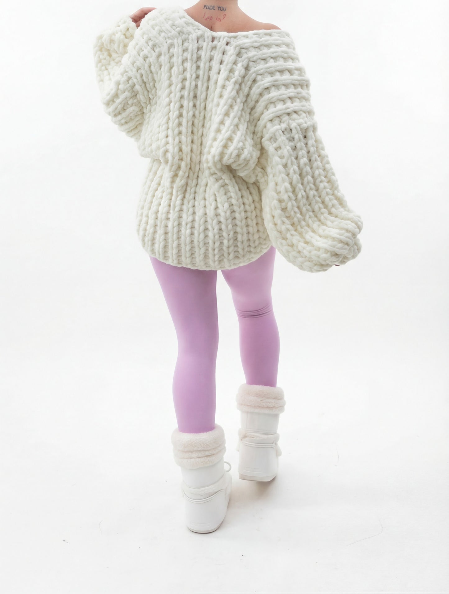 Midi cardigan - ručne pletený