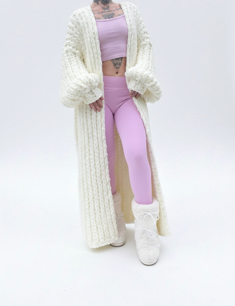 Maxi Cardigan ručne pletený