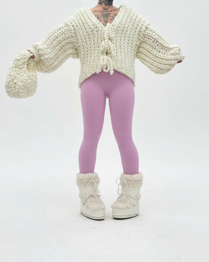 Midi cardigan - ručne pletený